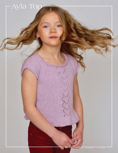 A Elsebeth Lavold Knitting Pattern - Ayla Top (PDF) on sale at little knits