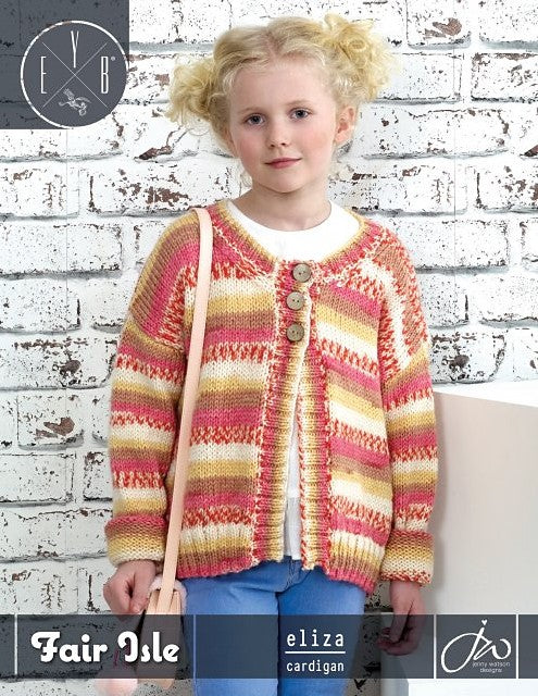 An EYB Fair Isle Pattern - Eliza Cardigan (PDF)