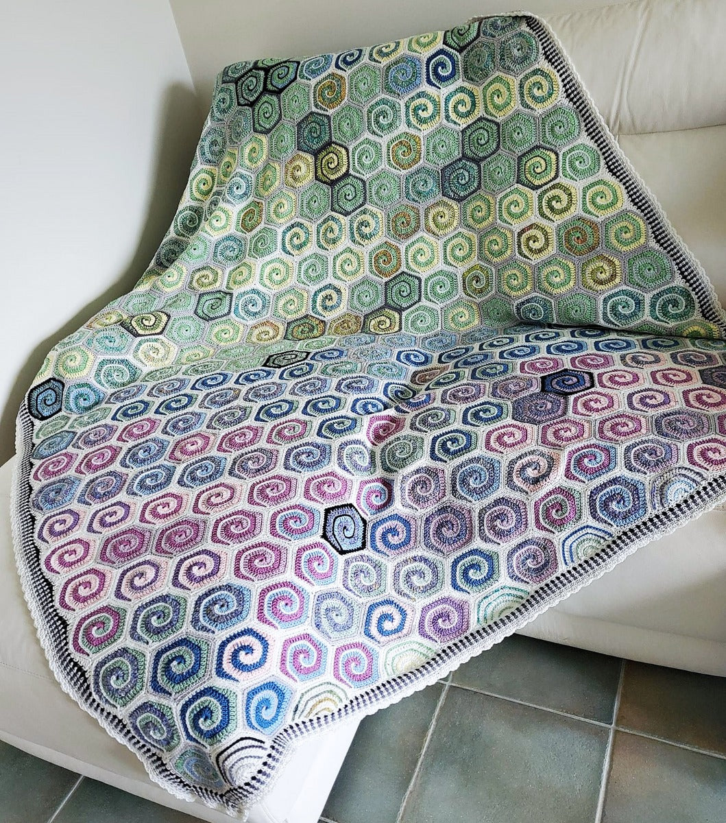 Ella's Temperature Crochet Blanket by Kaye Adolphson (PDF) - LINK IN DESCRIPTION