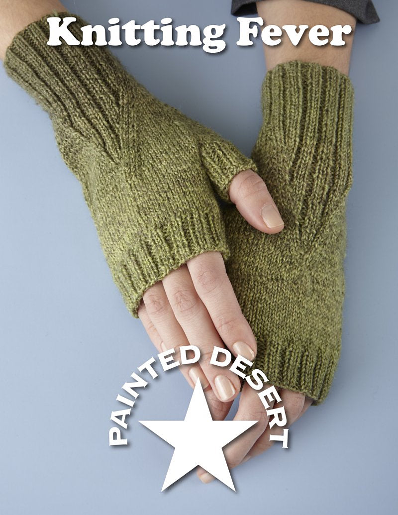 A Knitting Fever Painted Desert Pattern - Epiphanie Fingerless Mitts (PDF)