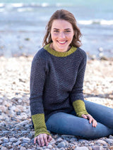 A Berroco Tuscan Tweed Pattern - Esme (PDF File) sweater pullover knitting patern on sale at Little Knits