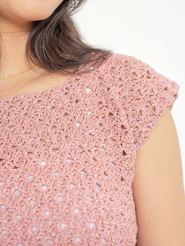 A Berroco Lumi Pattern - Espalmador Top - Crochet (PDF)