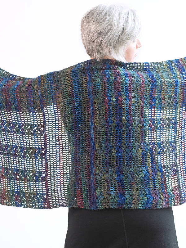 Berroco Millefiori Light Luxe Pattern - Eveleth Wrap (Crochet) -PDF Copy