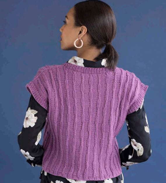 A Mirasol Pattern - Faye Cropped Vest (PDF)