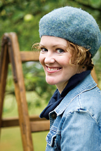 A Churchmouse Yarns and Teas Pattern - Felted Shetland Beret (PDF)