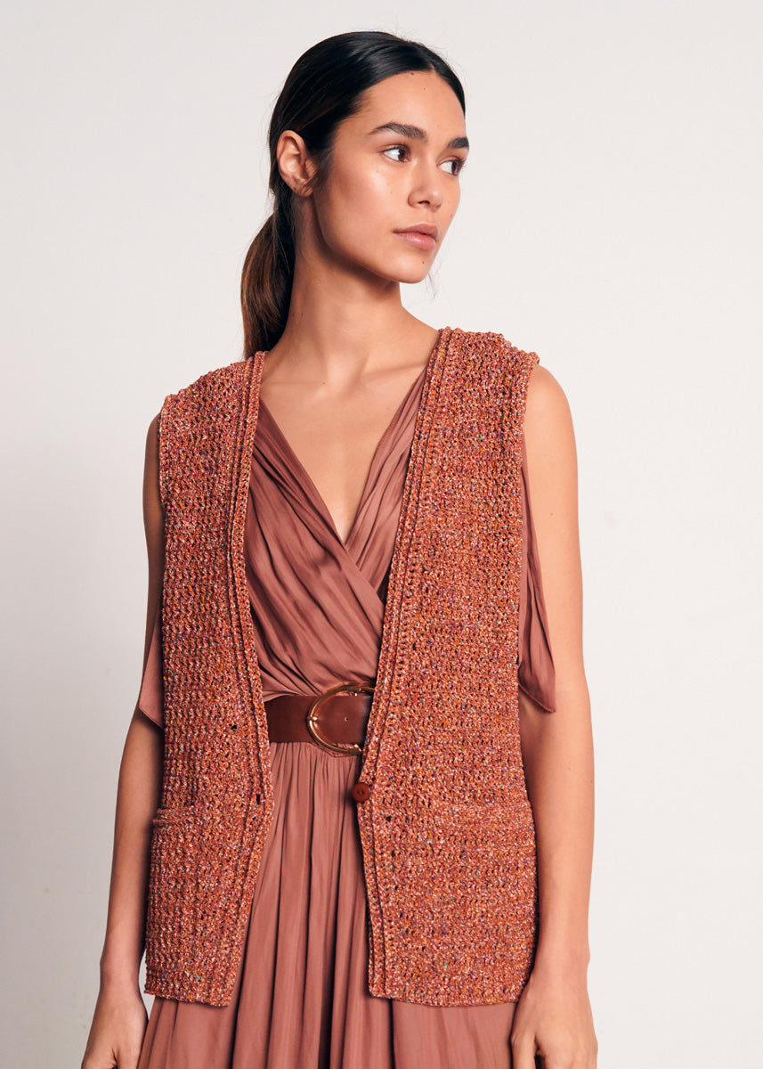 A Lana Grossa About Berlin Spotty Crochet Pattern - #24 Vest (PDF)