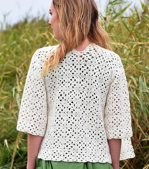 A Juniper Moon Findley DK Pattern - Filippa Jacket (Crochet) (PDF)