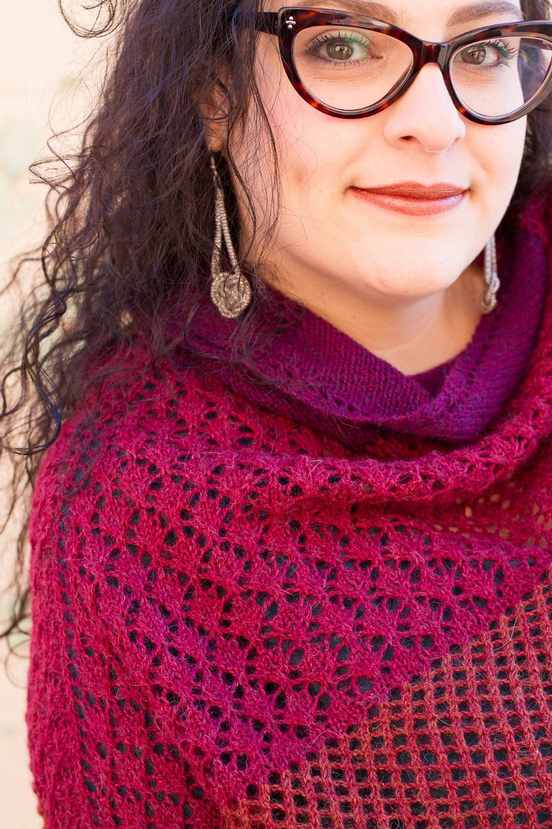 A Herriot Fine Pattern - Otono Shawl (PDF) on sale at Little Knits
