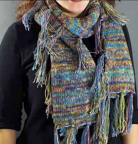 Fringed Scarf - Free with Queensland Uluru purchases of 3 or more skeins (PDF File)