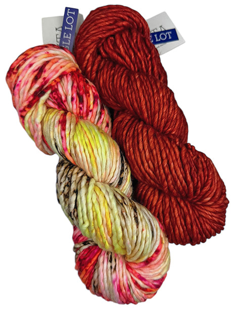 Malabrigo Noventa One of a Kind - Fire Dance (2 SKEINS)