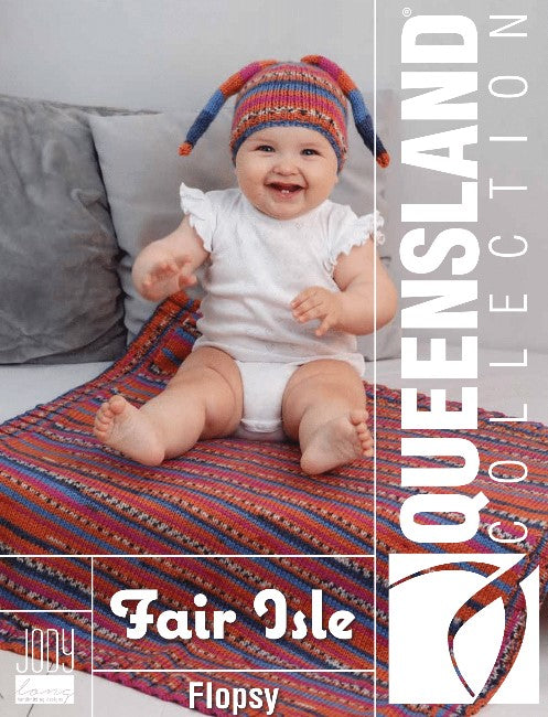 AN EYB Fair Isle Pattern - Flopsy Hat & Blanket (PDF File)