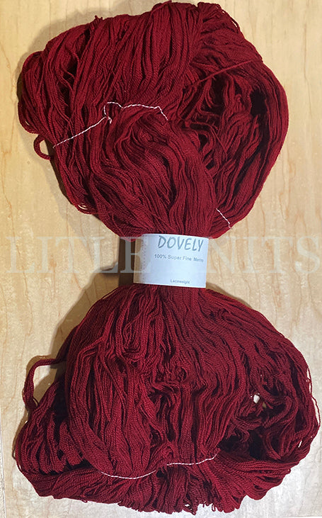 Fly Designs Dovely Loose Hanks - Scarlet Tanager (Color #001) - BIG 8 OZ Loose Hank