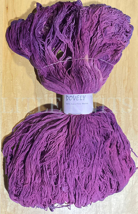 Fly Designs Dovely Loose Hanks - Purple Heron (Color #004) - BIG 8 OZ Loose Hank