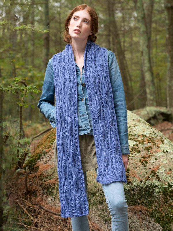 A Berroco Comfort Chunky Pattern - Forestdale Scarf (PDF)