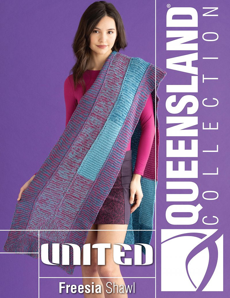 A Queensland United Pattern - Freesia Shawl (PDF)