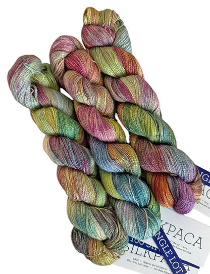 Malabrigo Silkpaca One of a Kind - Fresh Flowers - 3 SKEINS