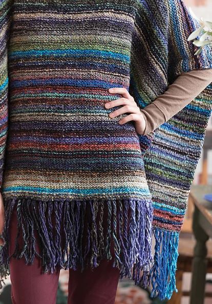 Noro Taiyo Pattern - Fringed Poncho #14 (PDF)