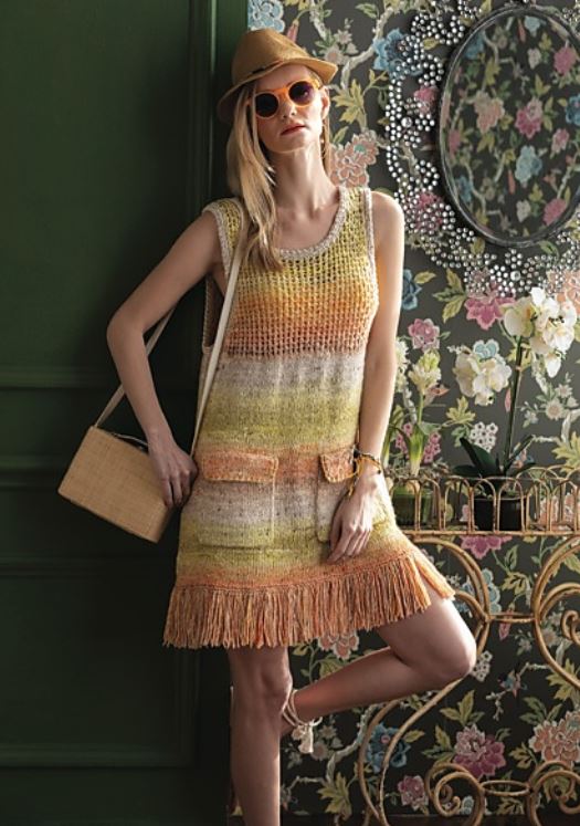 A Noro Akari Pattern - Fringed Dress #05 (PDF) – Little Knits