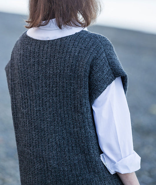 A Churchmouse Yarns and Teas Pattern - Flat Rib Popover (PDF)