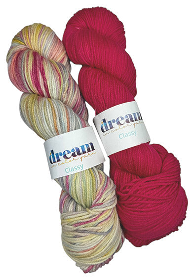 Dream in Color Classy One of a Kind Colors - Fuchsia Basket (2 SKEINS)