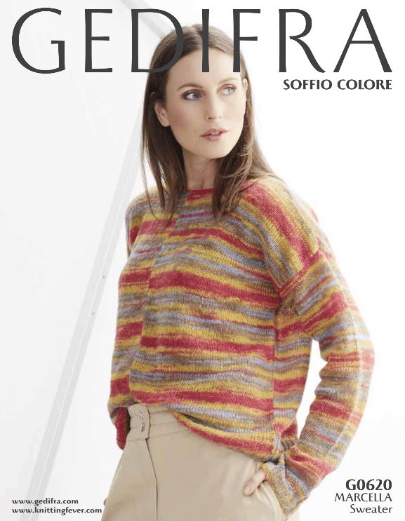 A Gedifra Soffio Pattern - Marcella Sweater G0620 (PDF) - FREE WITH PURCHASES, ONE FREE ITEM PER PURCHASE/PERSON PLEASE.