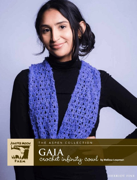 A Juniper Moon Farm Herriot Fine Pattern - Gaia Crochet Infinity Cowl (PDF)