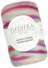 Gedifra Giotto Colore Molto Grande - Fuchsia, Lilac, Grey (Color #2000) - BIG 200 GRAM SKEINS