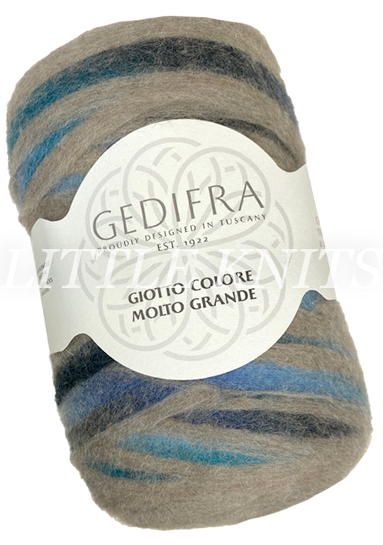 Gedifra Giotto Colore Molto Grande - Teal, Khaki, Sky (Color #2002) - BIG 200 GRAM SKEINS