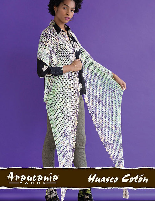 An Araucania Huasco Coton Crochet Pattern - Gianna Shawl (PDF File)