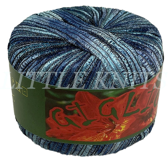 Knitting Fever Giglio -  Silken Aqua Blues, Deep Oceans, Hues of Grey (Color #31) - 10 SKEIN BAG - 85% OFF SALE!