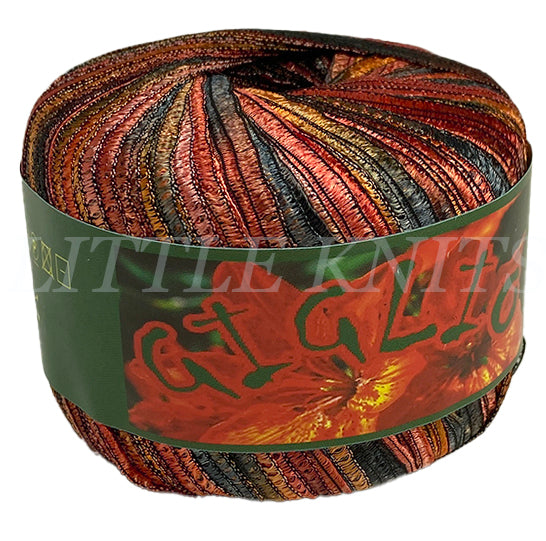 Knitting Fever Giglio - Orange, Red, Brown (Color #56) - FULL BAG SALE (5 Skeins) - 80% OFF SALE!