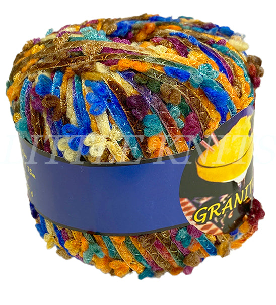 Knitting Fever Granita - Orange, Blue, Yellow (Color #904)