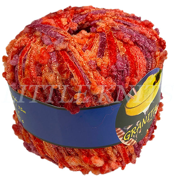 Knitting Fever Granita - Red, Orange, Rose (Color #906)