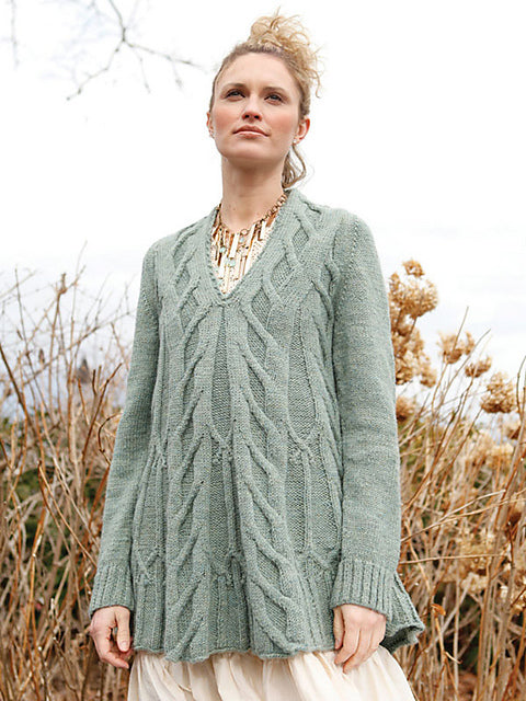 A Berroco Ultra Alpaca Pattern - Gullveig Pullover (PDF File) knitting pattern sale at Little Knits