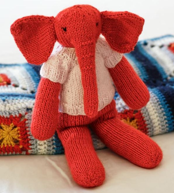 A Berroco Vintage Baby Pattern - Harper the Elephant (PDF)