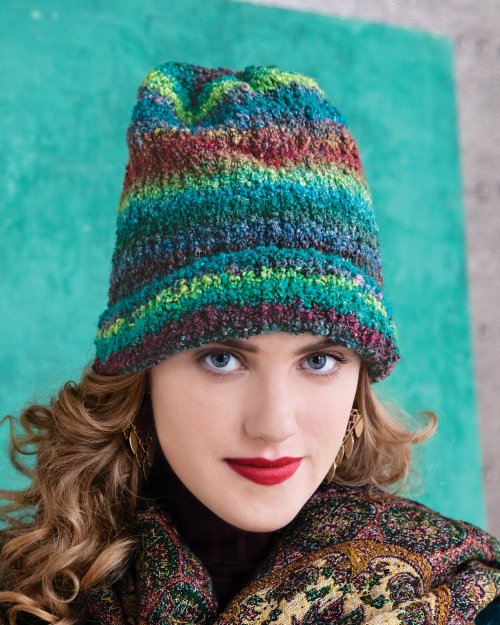 A Noro Kanzashi Pattern - Slouchy Hat - (PDF File)