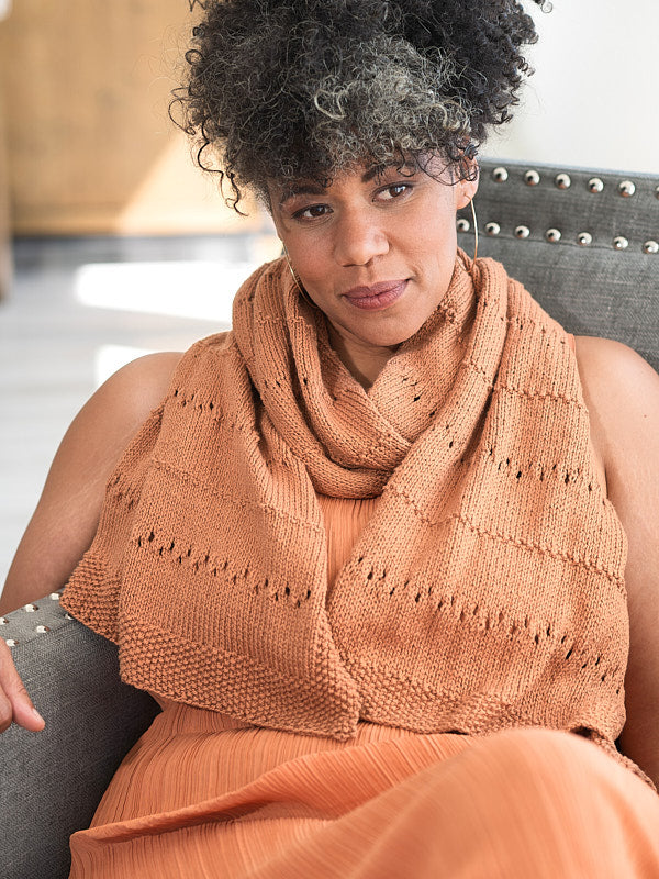 A Berroco Pima Soft Pattern - Hawthorn Scarf (PDF File)