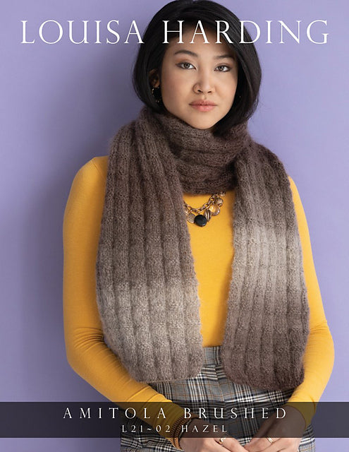A Louisa Harding Amitola Brushed Pattern - Hazel Scarf (PDF) - FREE WITH AMITOLA BRUSH/BRUSHED PURCHASES
