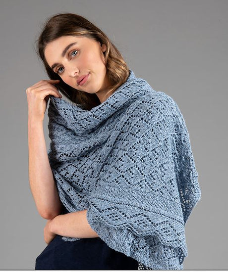 A Juniper Moon Farm Summer Solstice Pattern - Hazel Wrap (PDF)