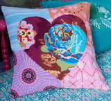 Anchor Living Needlepoint Tapestry Kit - Heartbeat Cushion by Anna Maria Horner.  40% off sale at Little Knits.