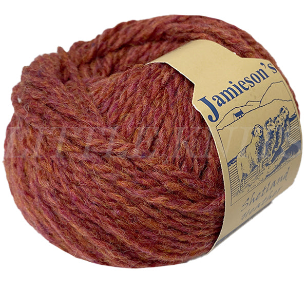 Jamieson's of Shetland Heather Aran Yarn - Chianti (Color #200)