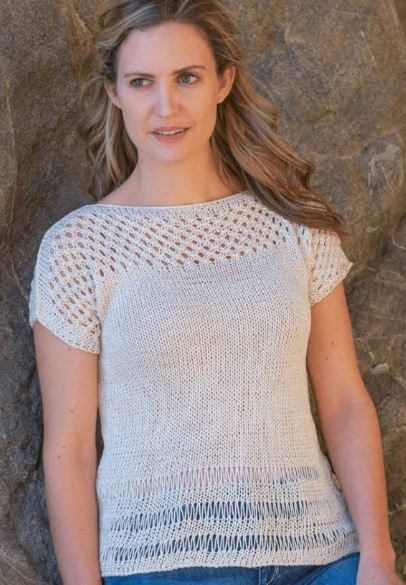 Hermosa Tee - An Araucania Alumco Pattern (PDF File)