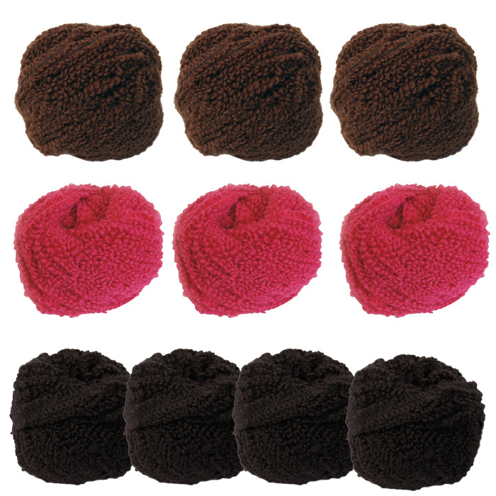 HiKoo Woolie Bullie 10 Skein Mystery Bag - 4/3/3 Color Splt - 70% OFF SALE!