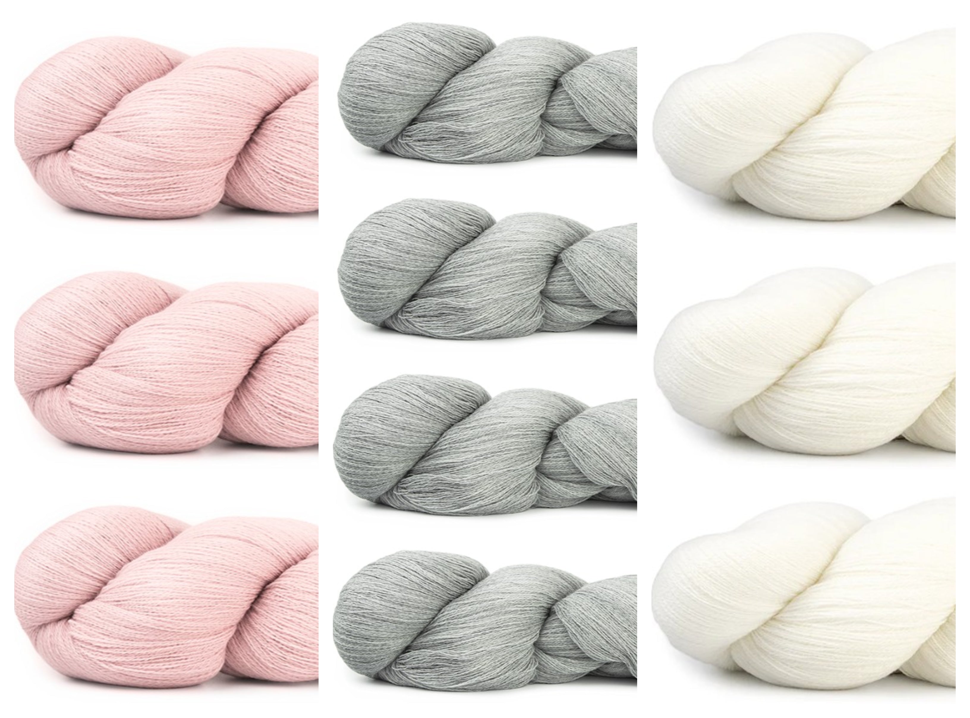 Hikoo Merino Lace Light Mystery Bag - 10 SKEINS - 4/3/3 Color Split