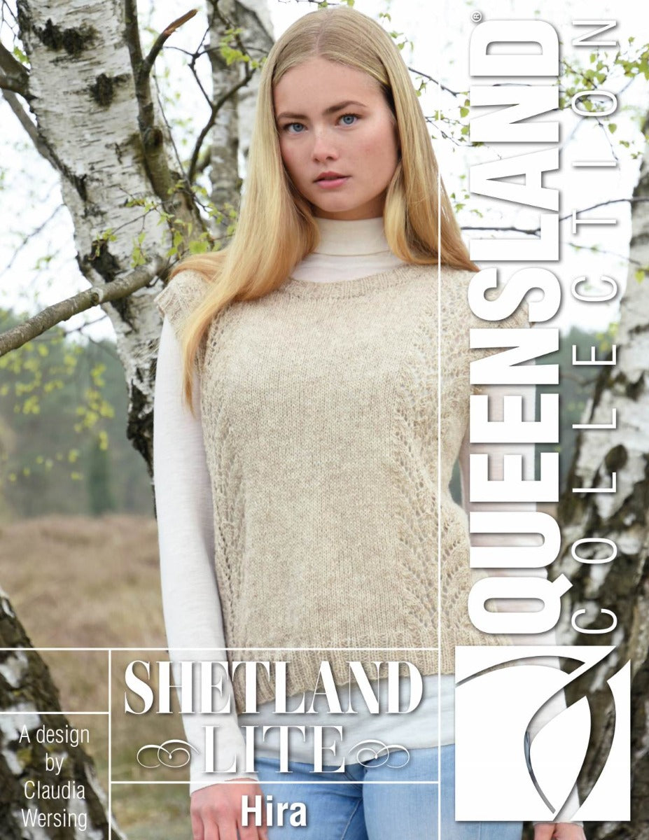 A Queensland Shetland Lite Pattern - Hira Slipover - Free with purchases of 3 skeins of Shetland Lite (Print Pattern)