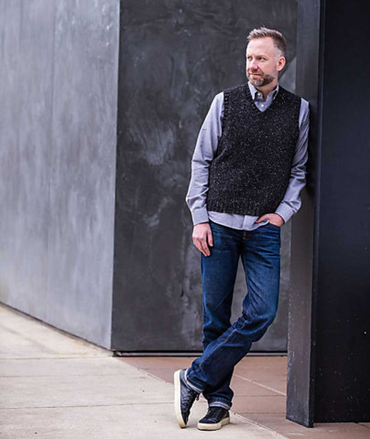 A Churchmouse Yarns and Teas Pattern - His Vest (PDF)