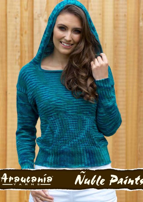 A Nuble Pattern - Rebecca Hooded Jumper (PDF) - FREE WITH ORDERS OF 6 SKEINS OF NUBLE (ONE FREE PATTERN PER ORDER)