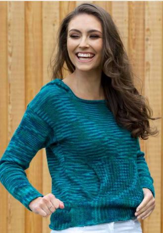 A Nuble Pattern - Rebecca Hooded Jumper (PDF) - FREE WITH ORDERS OF 6 SKEINS OF NUBLE (ONE FREE PATTERN PER ORDER)