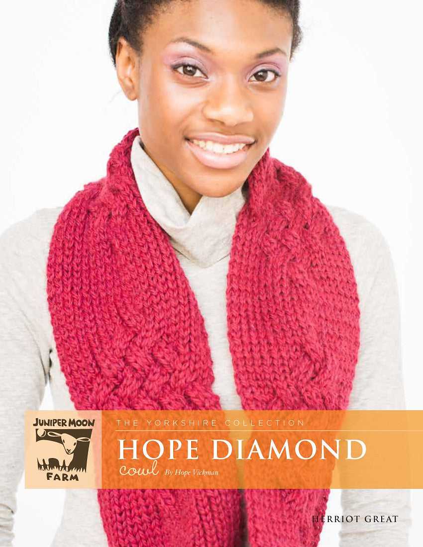 A Juniper Moon Farm Herriot Great Pattern - Hope Diamond Cowl (PDF)