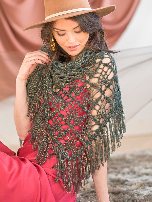 A Berroco Mistico Pattern - Houdin Crochet Shawl  (PDF)